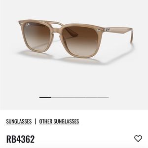 Ray Ban Polarized Unisex Sunglasses 
RB4362 Light Brown